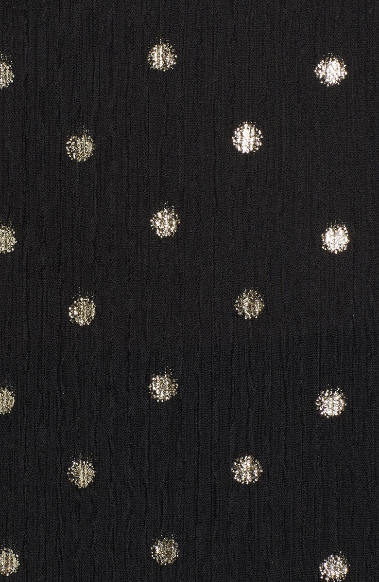 Ming Wang Polka Dot Georgette Blouse, Alternate, color,