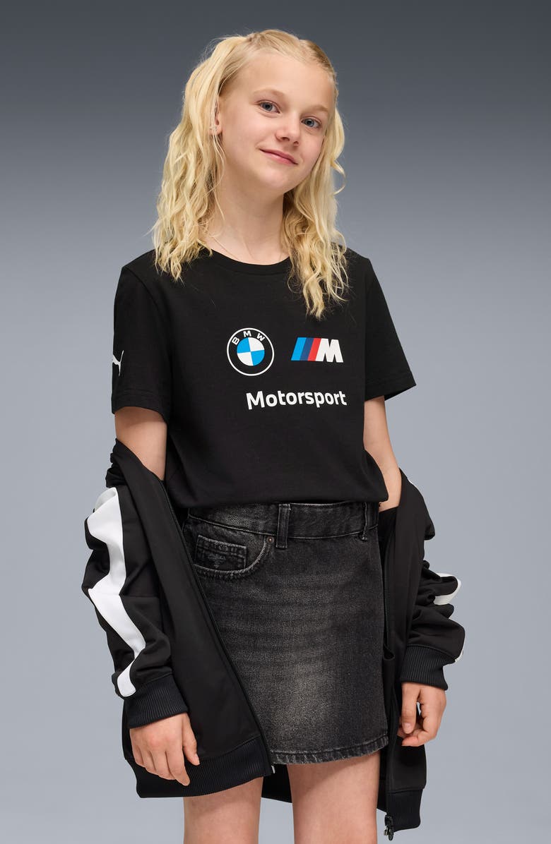 PUMA Kids' BMW Logo Graphic T-Shirt, Alternate, color, Puma Black