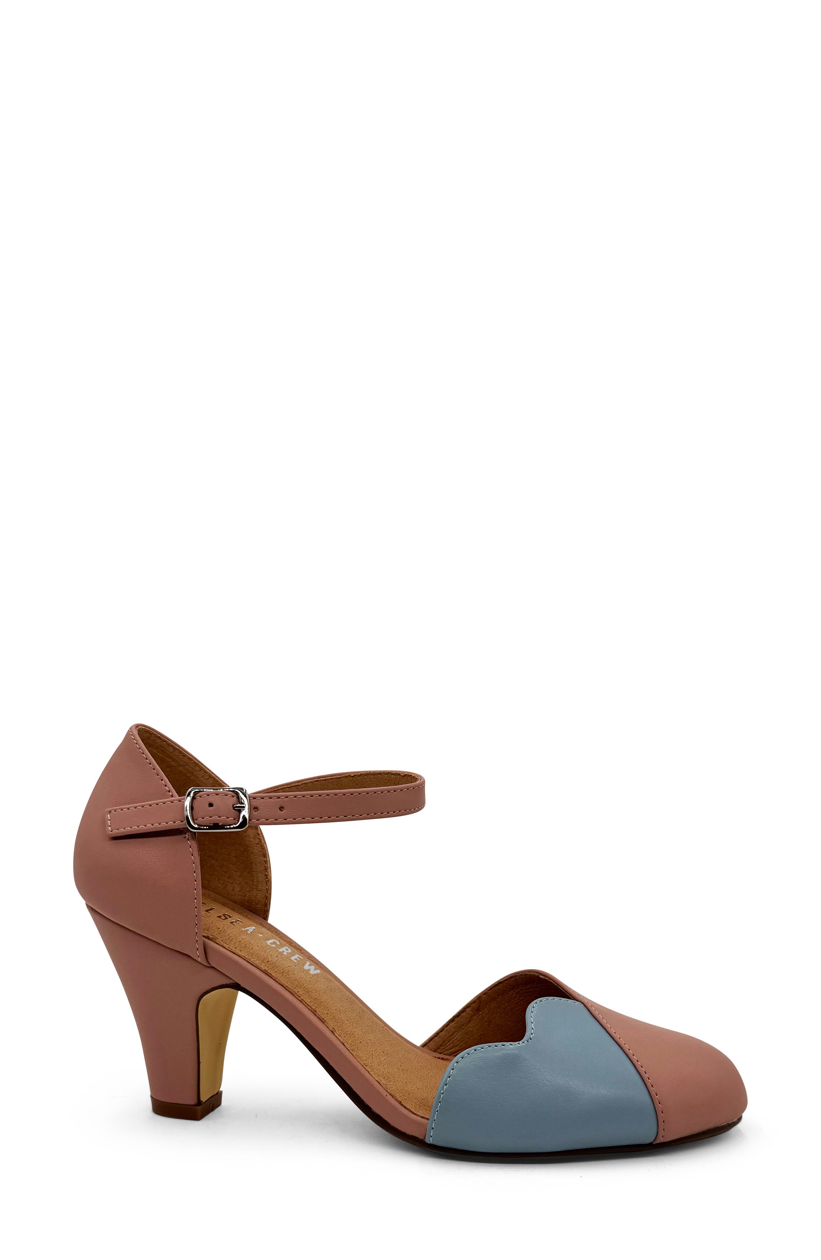 Lover Ankle Strap Pump, Alternate, color, BLUE/ PINK