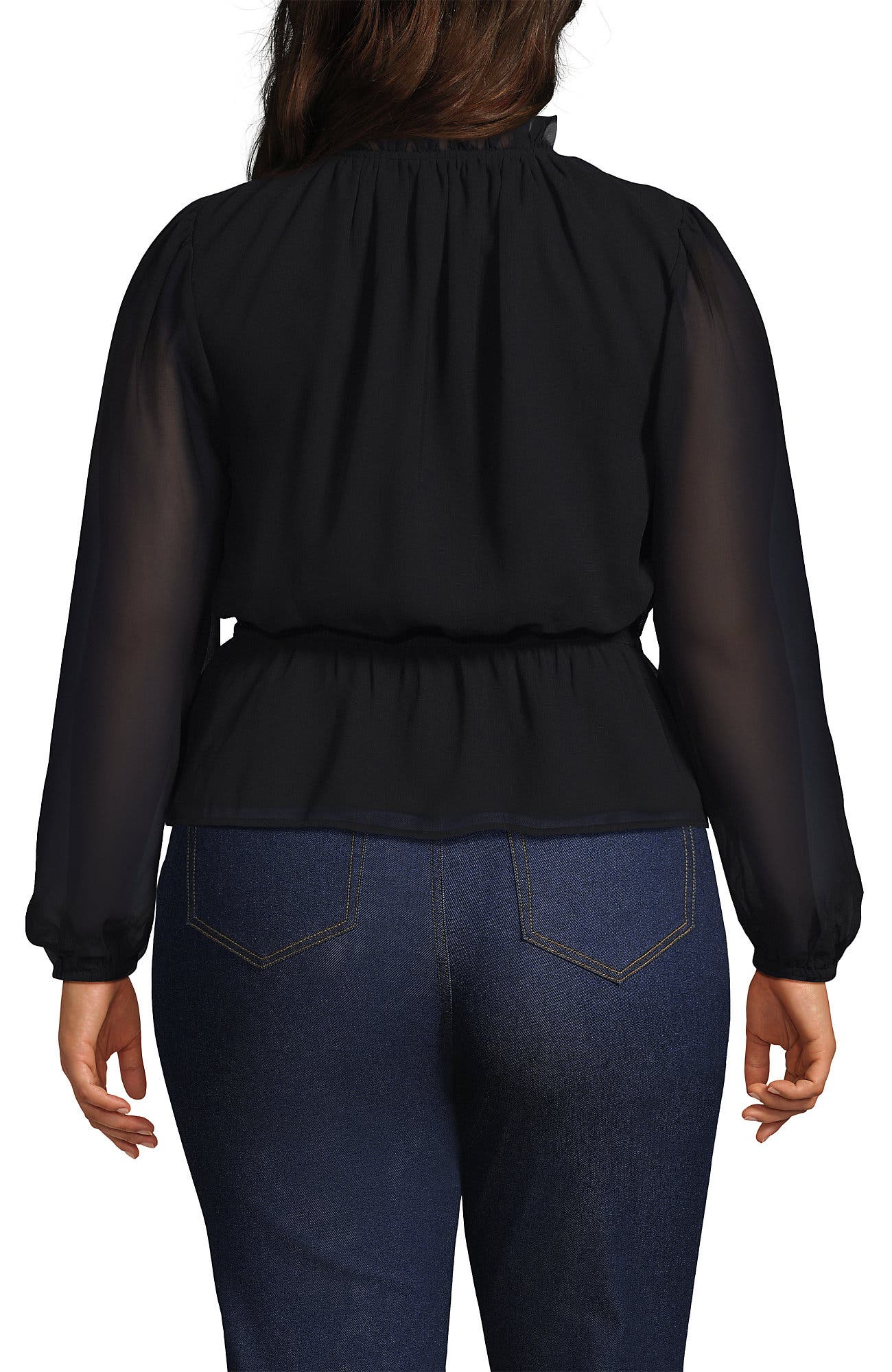 Chiffon Peplum Top - image 2