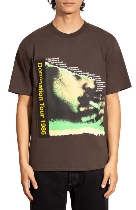 Domination Short Sleeve Cotton Graphic T-Shirt
