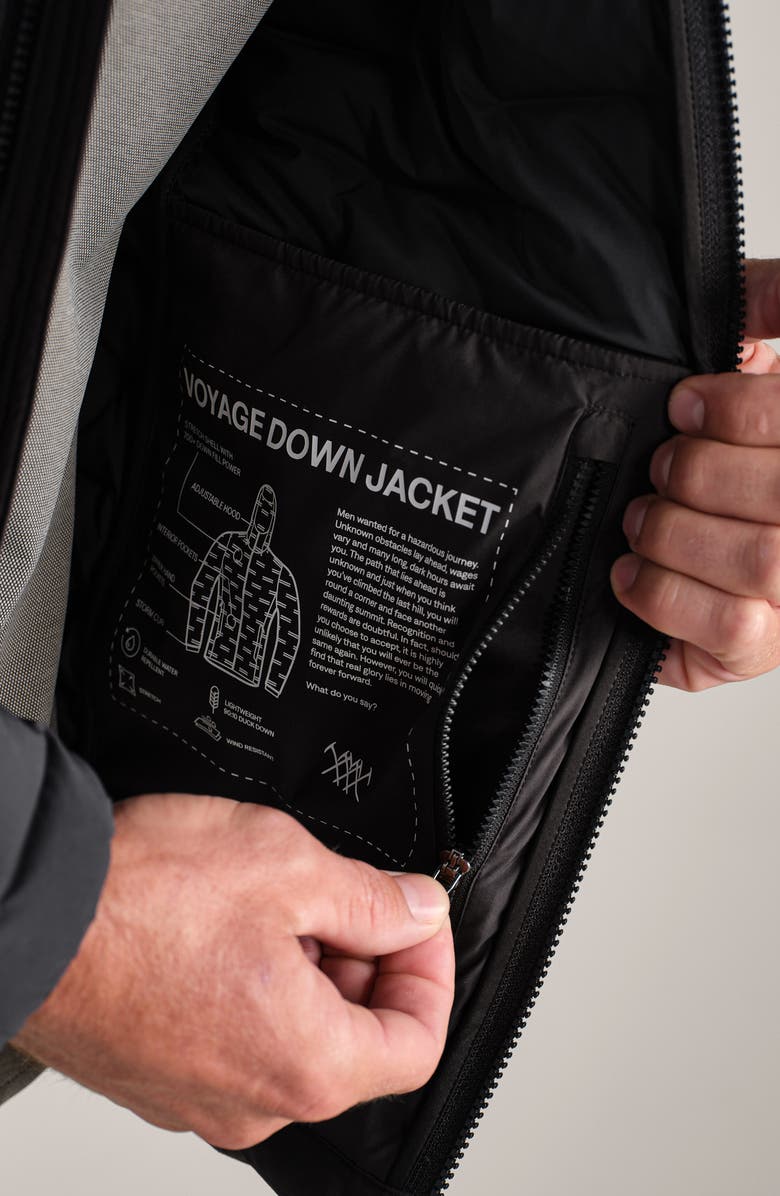 Rhone Voyage 700 Fill Power Down Puffer Jacket, Alternate, color, Black