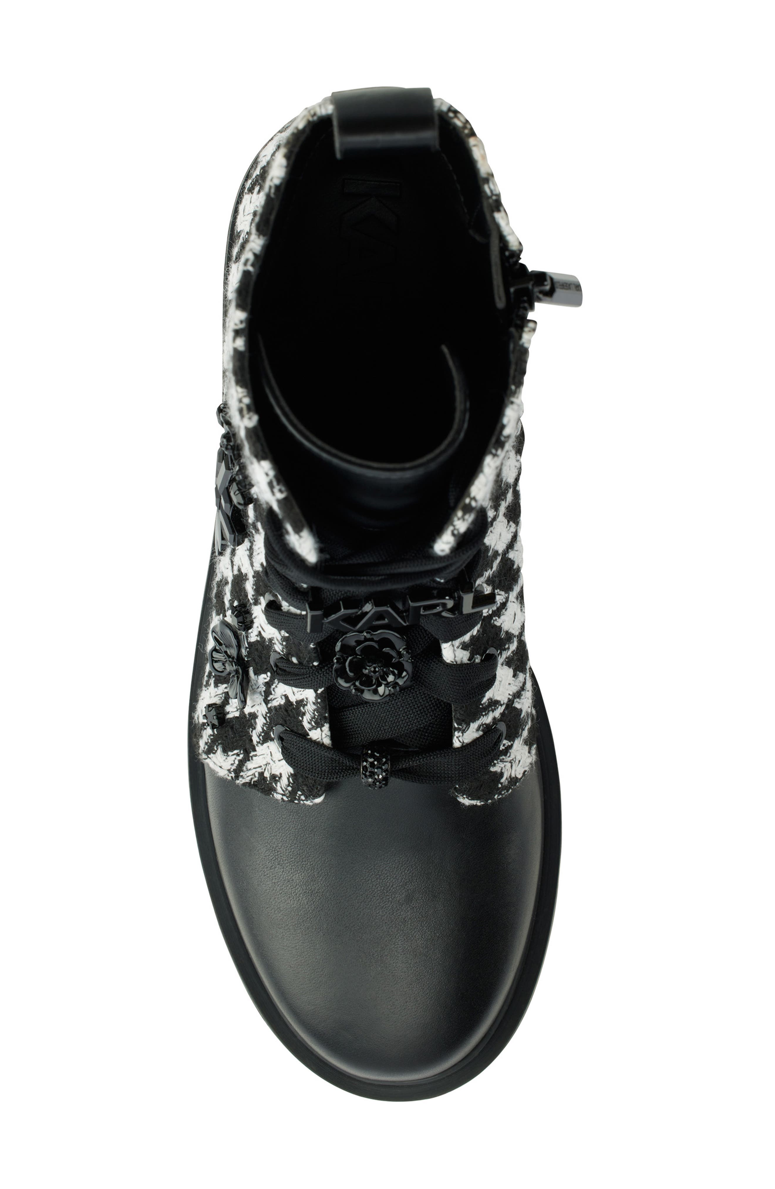 KARL LAGERFELD PARIS Makenzie Combat Boot, Alternate, color, 