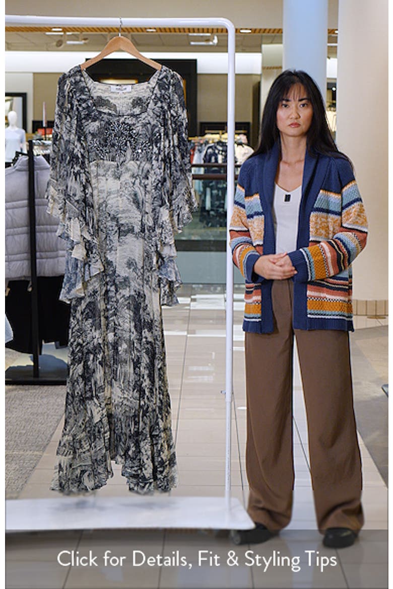 Uma Abstract Print Maxi Dress video