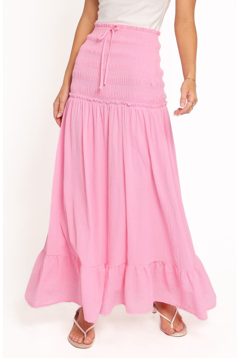 Valerie Drop Waist Maxi Skirt, Main, color, PINK