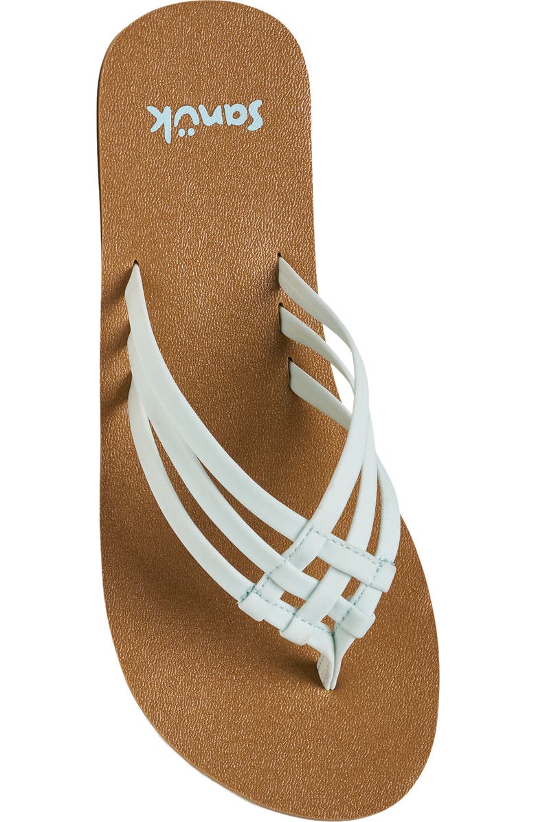 Sanuk Yoga Sandy II Flip Flop, Alternate, color, Spa Blue