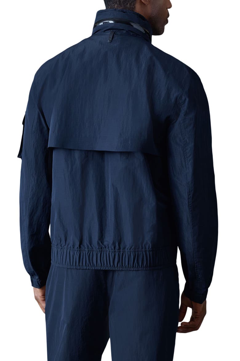 Garrett Hooded Rain acket, Alternate, color, NAVY