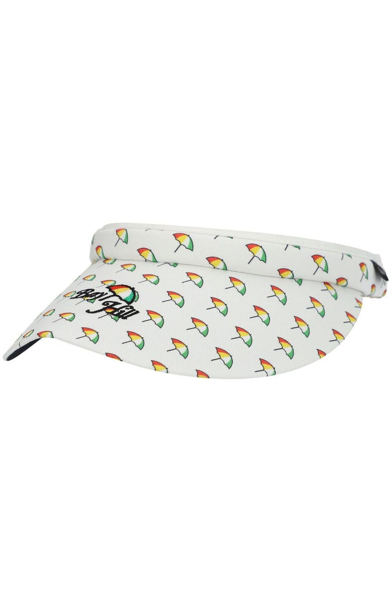IMPERIAL Men's Imperial White Bay Hill Allover Umbrella Visor, Main, color,