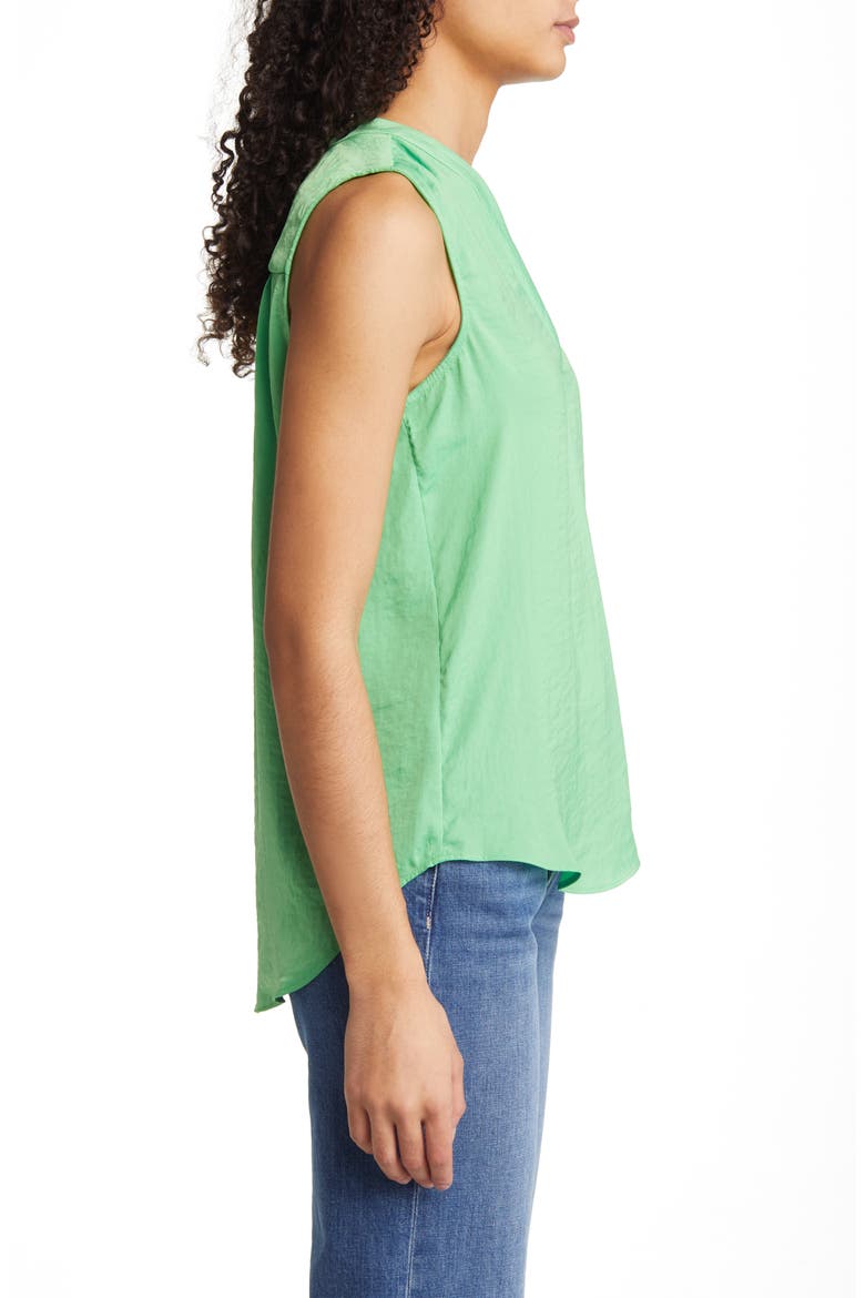 Rumpled Satin Blouse, Alternate, color, VIBRANT GREEN
