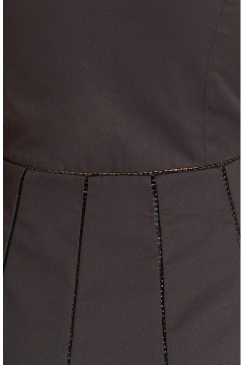 'Juliet' Fit & Flare Dress, Alternate, color, BLACK