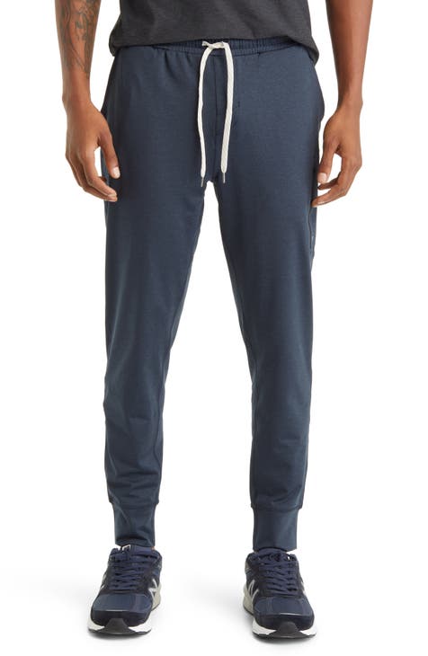 Mens joggers navy blue on sale