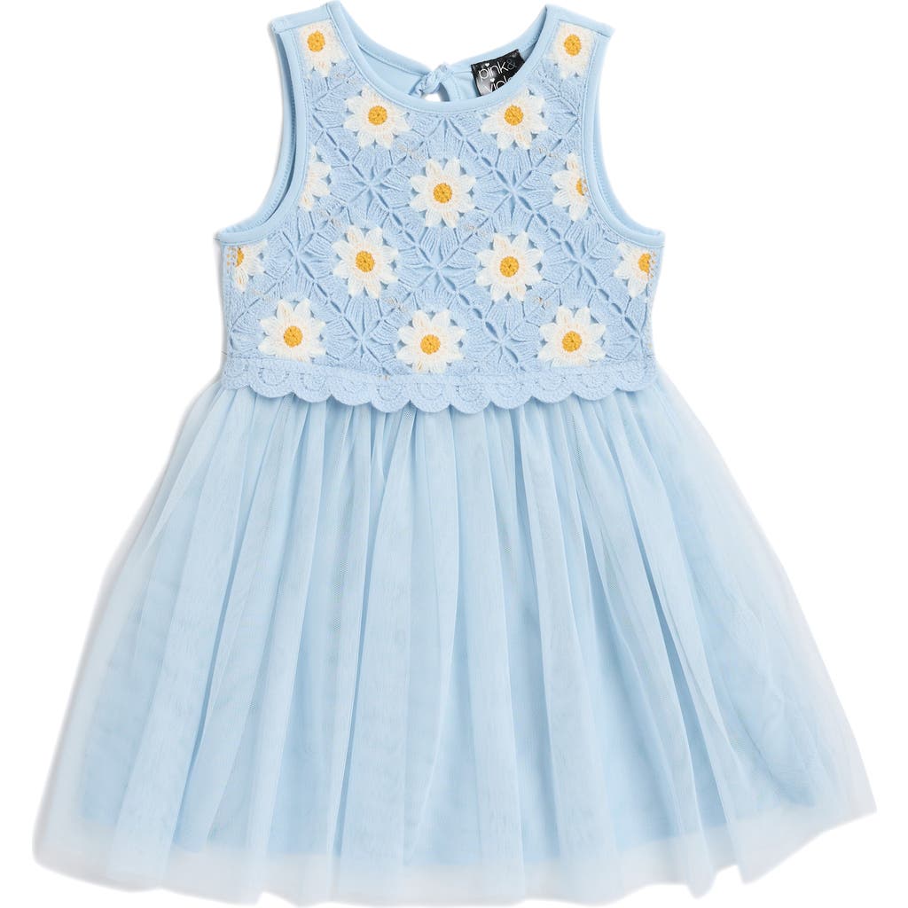 Zunie Floral Open Knit Tutu Dress