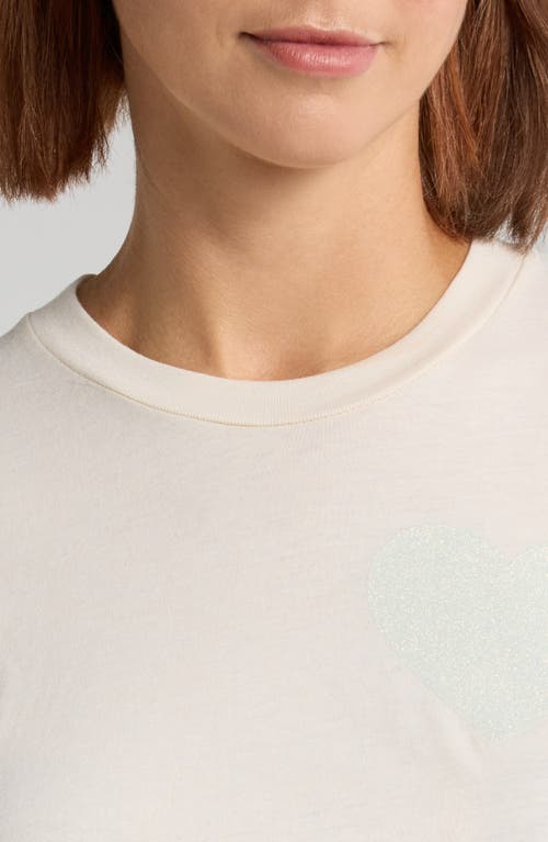 AVIATOR NATION AVIATOR NATION GLITTER HEART T-SHIRT