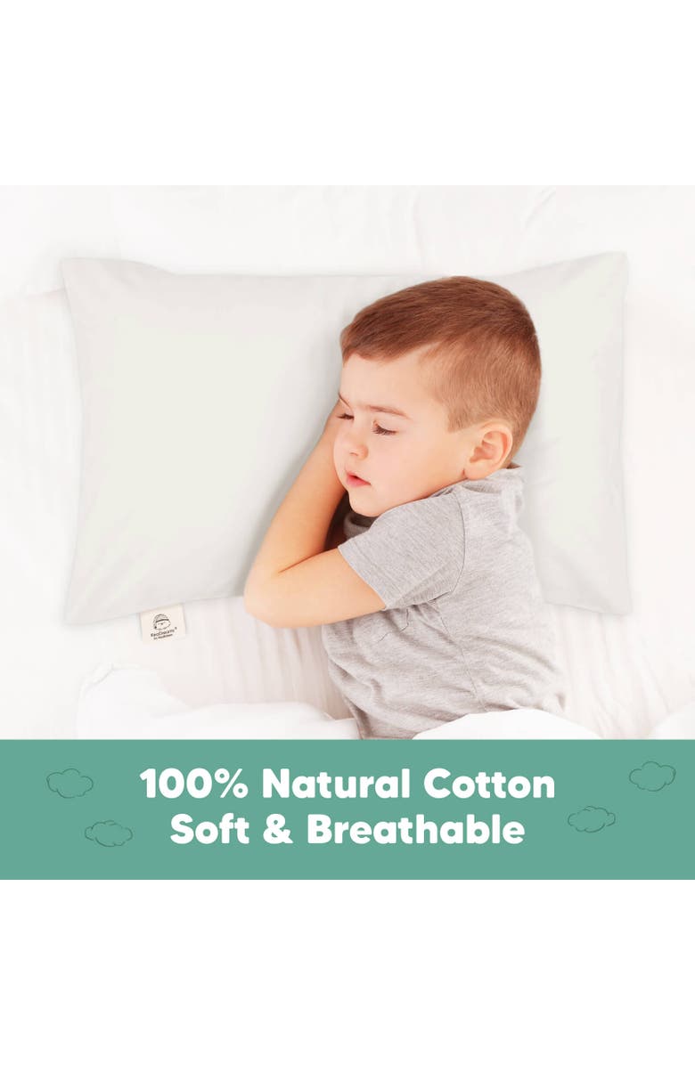 KeaBabies Printed Toddler Pillowcase 13X18", Alternate, color, Pearl Gray