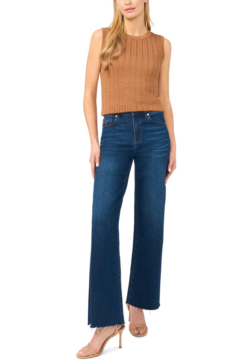 Shera Pointelle Sweater Tank, Alternate, color, GINGERSNAP