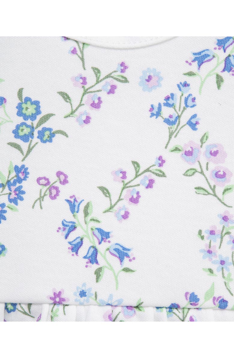 Little Me Trellis Dress, Cardigan & Bloomers Set, Alternate, color, Floral