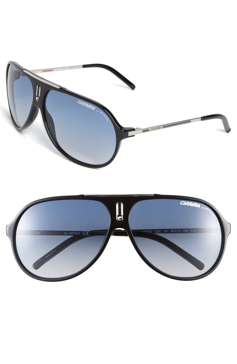 Carrera Eyewear 'Hots' 64mm Aviator Sunglasses, Main, color,