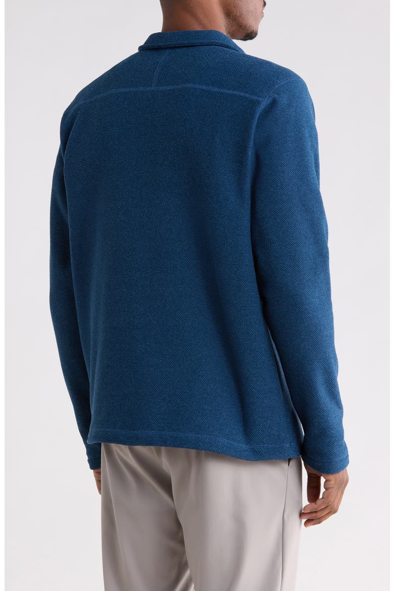 Textured Cap Rock Quarter Zip Pullover, Alternate, color, SHADY BLUE HEATHER