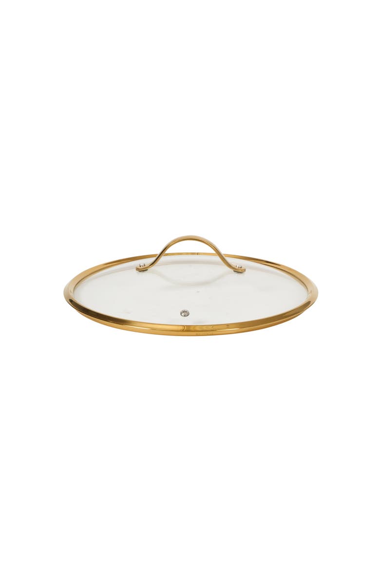 Aluminum Ceramic Nonstick Saute Pan with Lid, Alternate, color, Cappuccino Cream