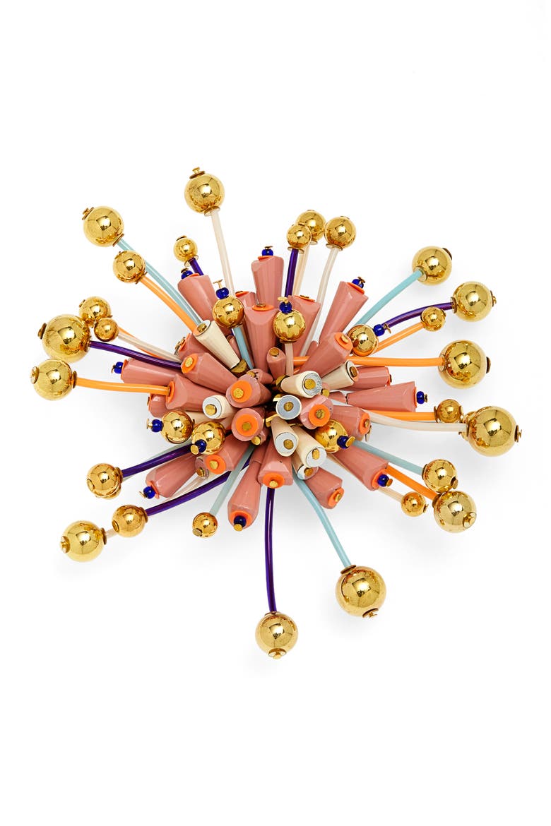 Beaded Brooch, Main, color, MULTI