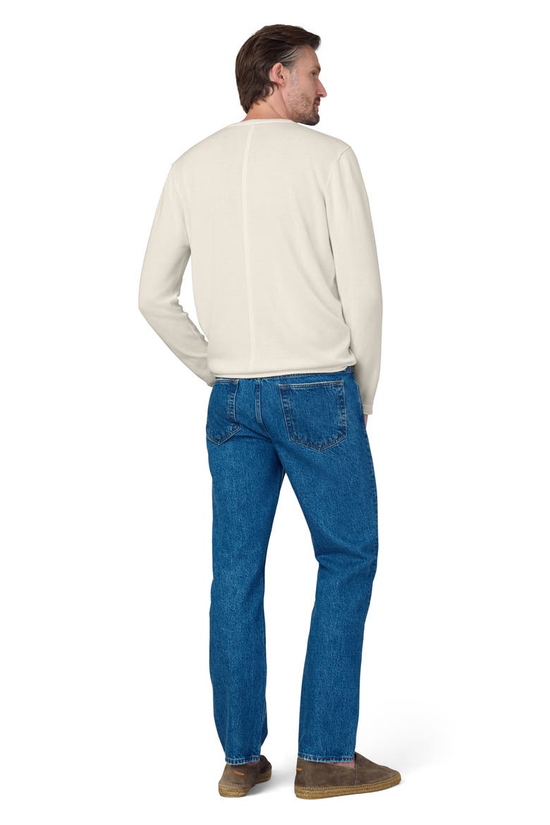 Cotton Crewneck Sweater, Alternate, color, SEA SALT