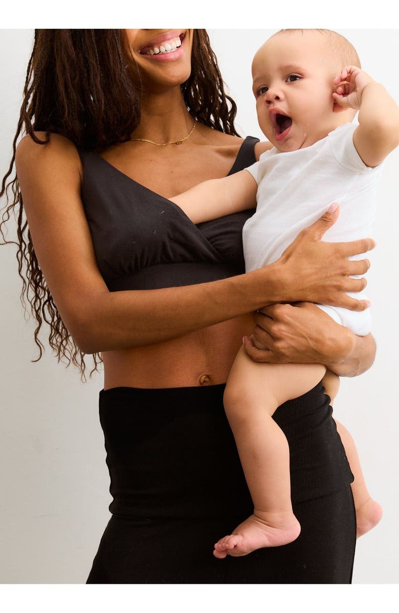 HATCH The Dream Feed Nursing And Sleep Bra, Alternate, color, Black