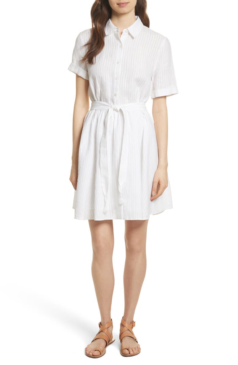 ZDNU FRAME FRAME Belted Linen Dress, Main, color, 
