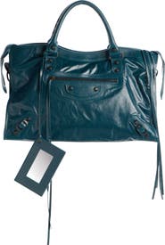 Balenciaga Medium Le City Leather Satchel