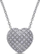 Julianna B. Diamond Clustered Heart Necklace