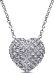 Julianna B. Diamond Clustered Heart Necklace