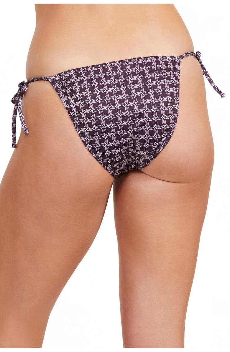 Luma Gottex Retro Touch Side Tie Bikini Bottom, Alternate, color, Multi Plum