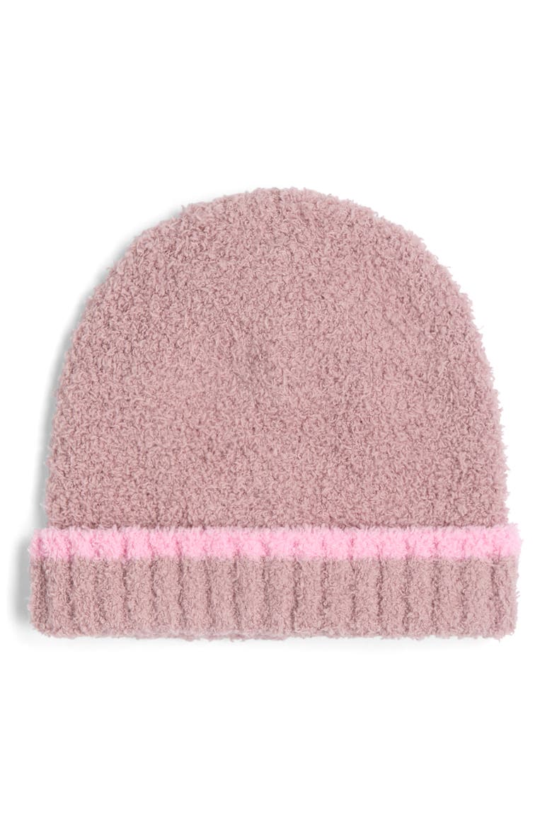 Kids' CozyChic® Tipped Beanie, Alternate, color, TEABERRY-BARBIE PINK