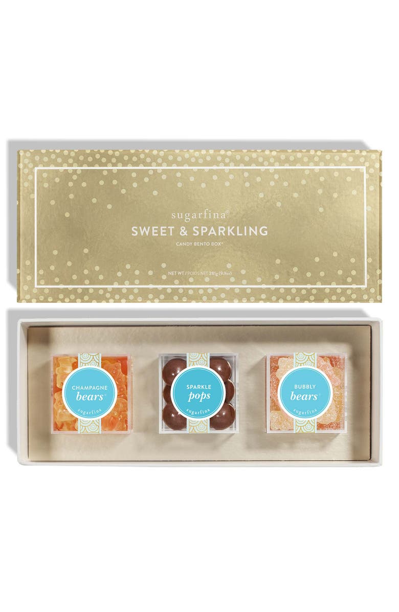 sugarfina Sweet & Sparkling 2.0 3-Piece Candy Bento Box, Main, color,