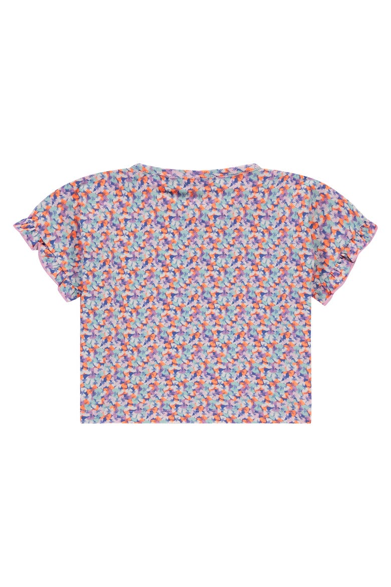 Bowtie Pasta Printed Short Sleeve Top, Alternate, color, Blush