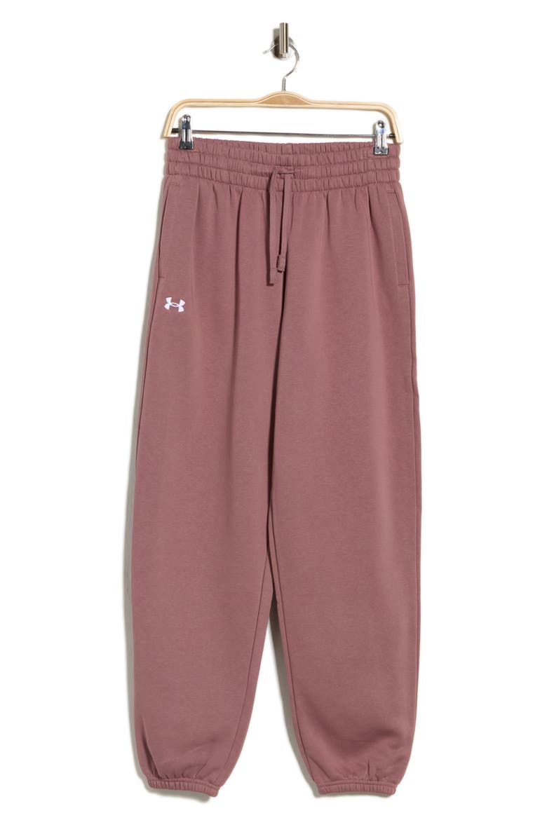 Rival Fleece Oversized Joggers, Alternate, color, MAROON MIST