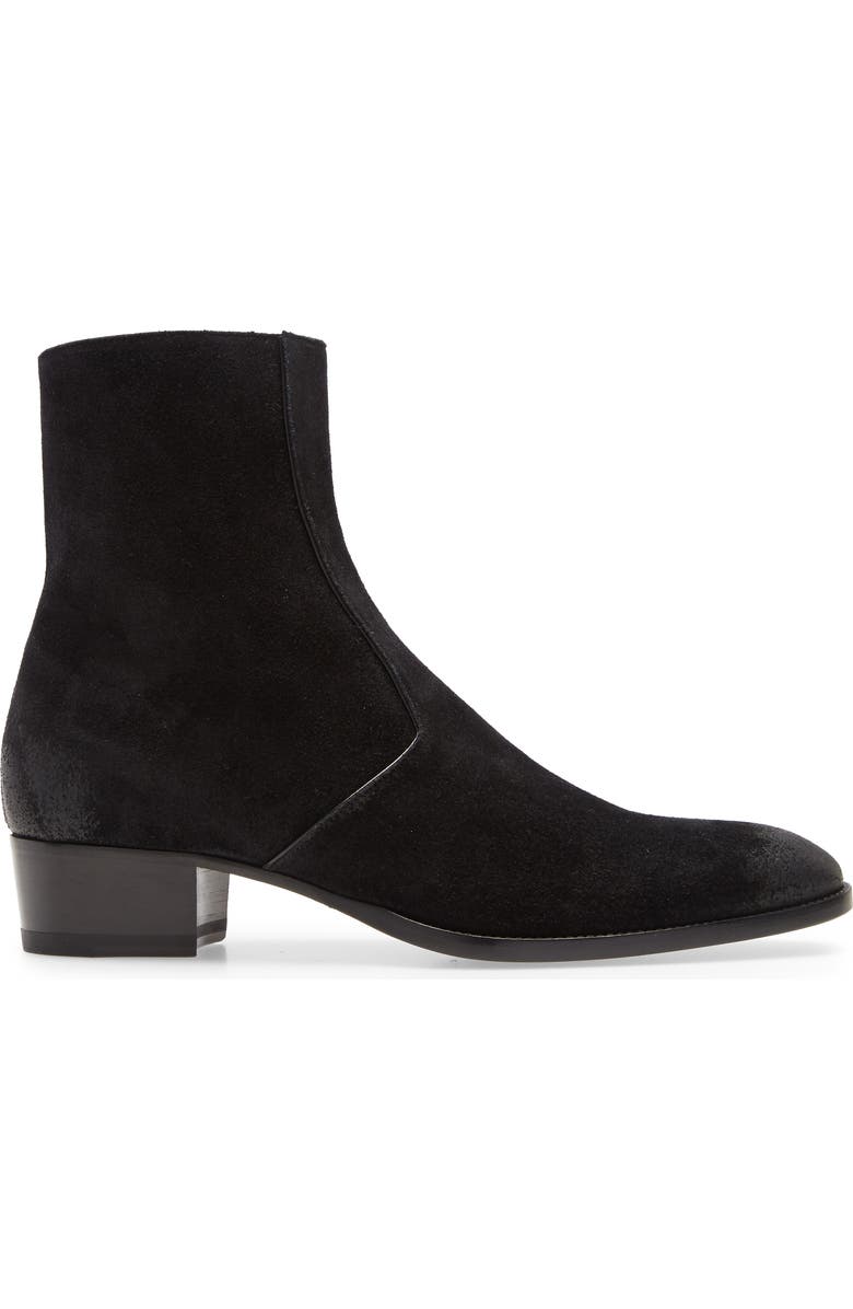Saint Laurent Wyatt Zip Boot, Alternate, color,