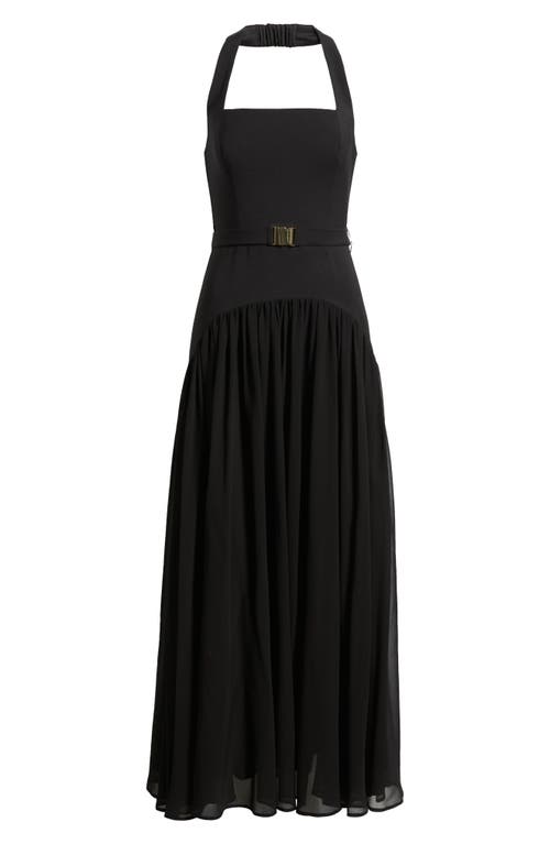 HUTCH HUTCH AZA A-LINE HALTER DRESS