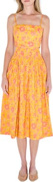 English Factory Floral Cutout Detail Cotton Sundress