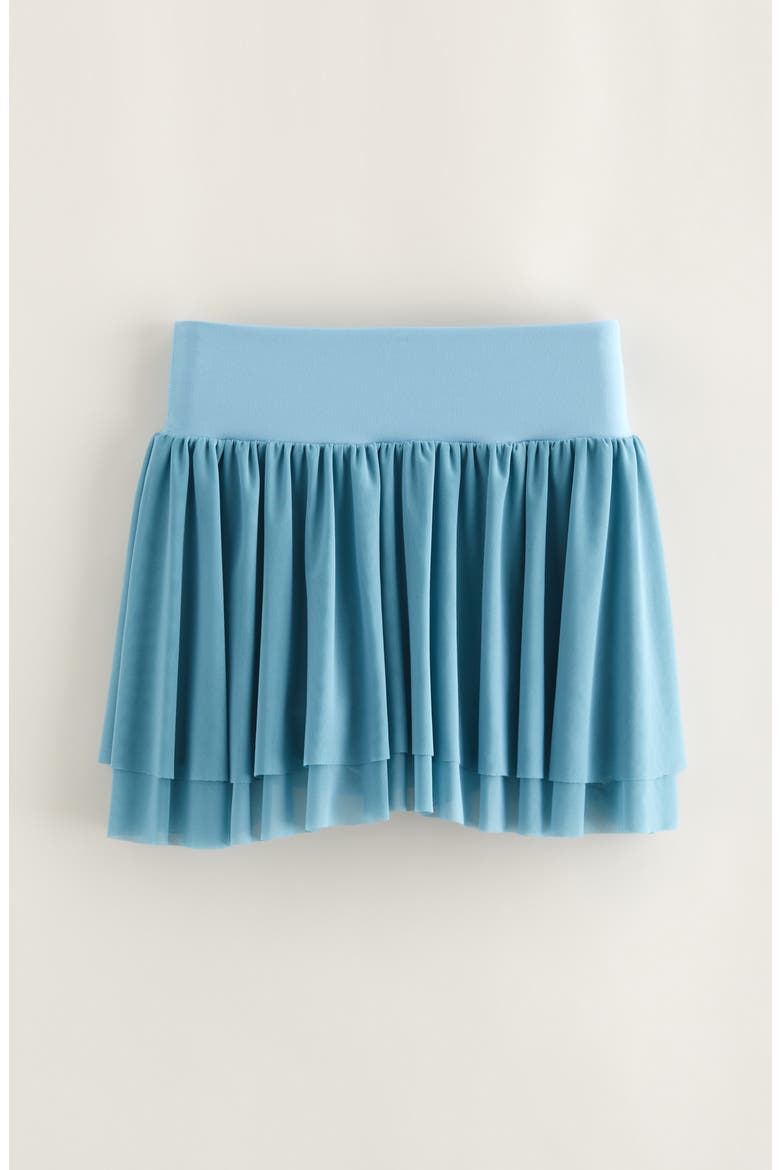 Kids' Baseline Layered Mesh Skort, Main, color, BLUE ADRIATIC