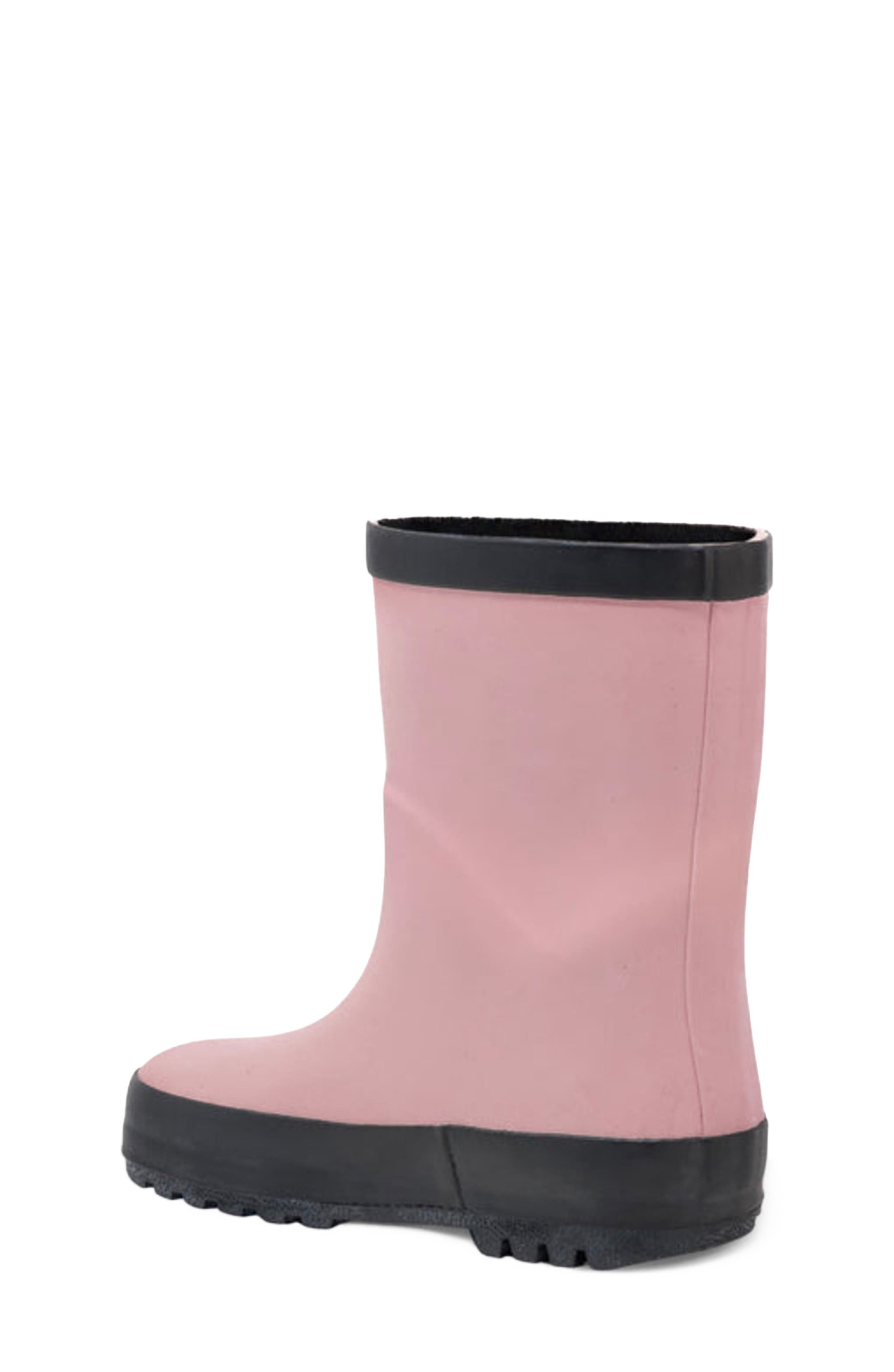 Kids' Waterproof Rain Boot, Alternate, color, HAZE PINK/ BLACK