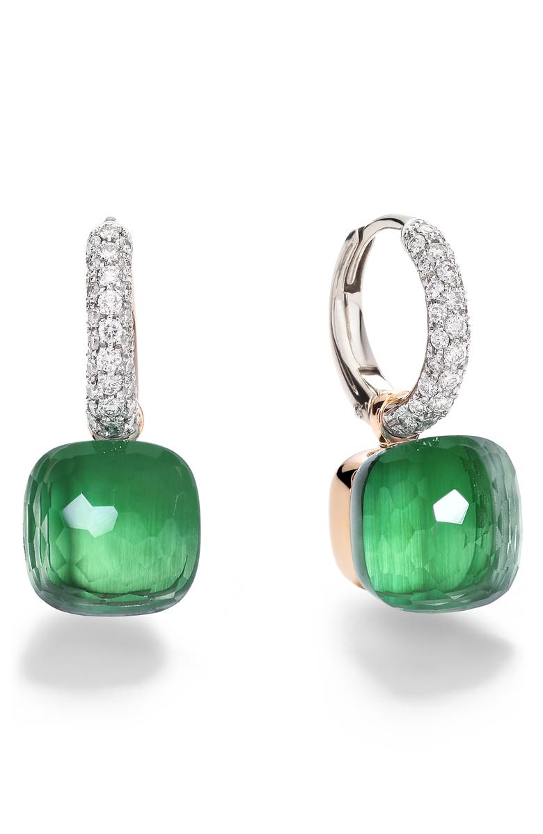 Pomellato Nudo Doublet Earrings, Main, color, Prasiolite/ Green Agate