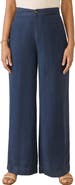 Faherty Sun Strider Wide Leg Linen Pants