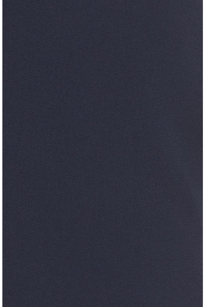 Satin Detail Crepe Jumpsuit, Alternate, color, NAVY