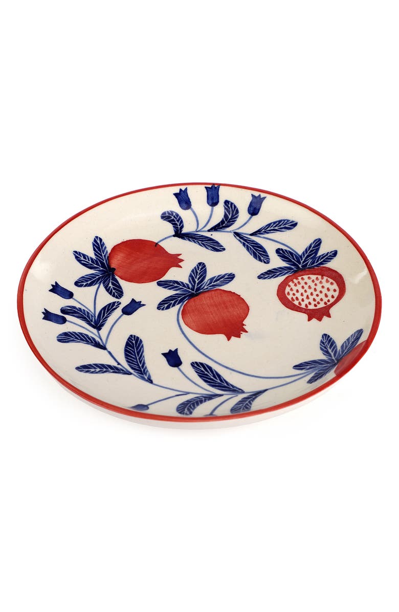 Casa Amarosa Floral Plate, Main, color, Red