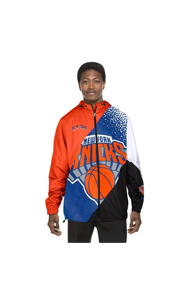 New Era Men's New Era  Orange New York Knicks 2024/25 City Edition Full-Zip Windbreaker Jacket, Alternate, color, 