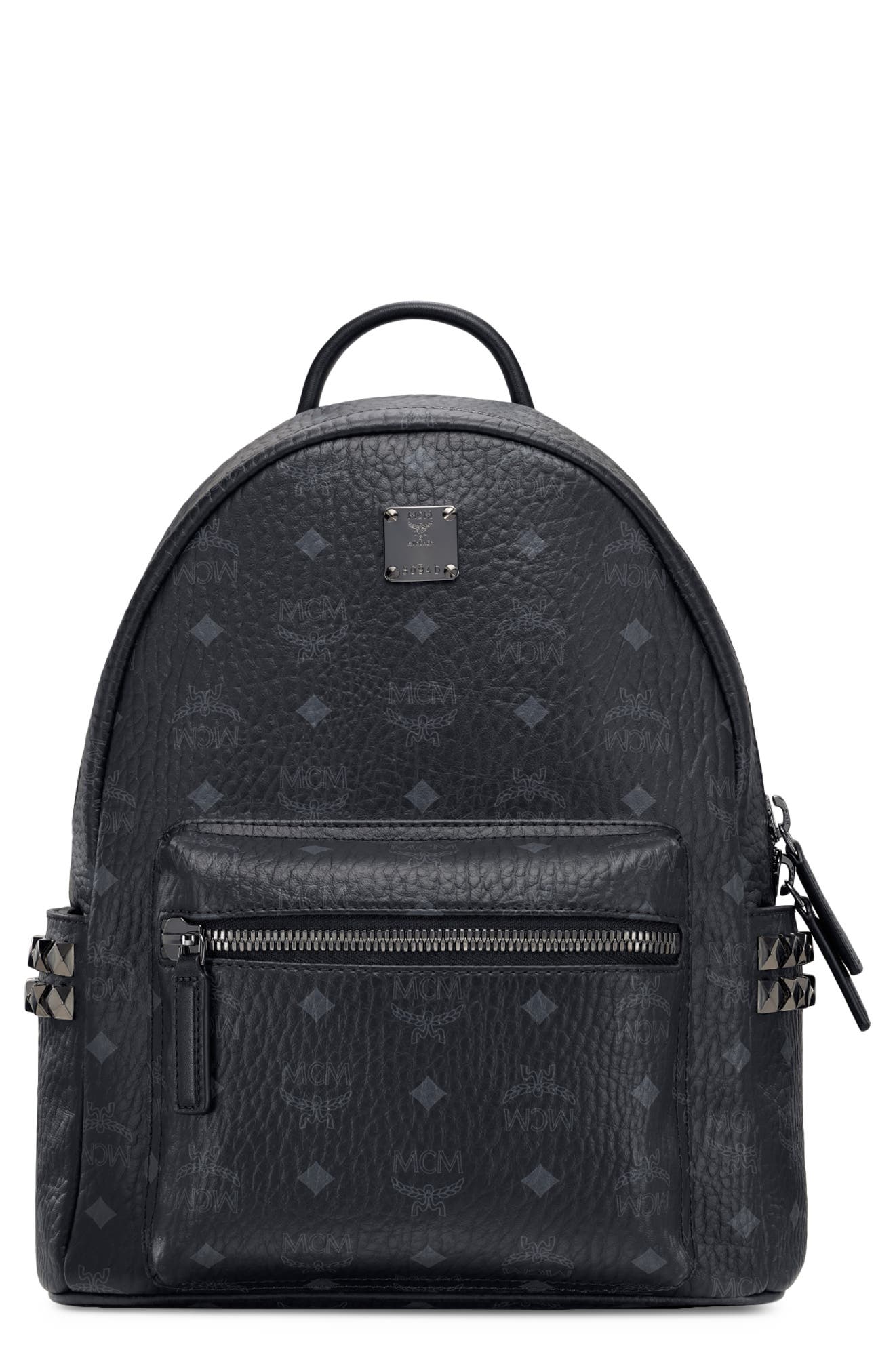 MCM Stark 32 Visetos Canvas Backpack, Main, color, 