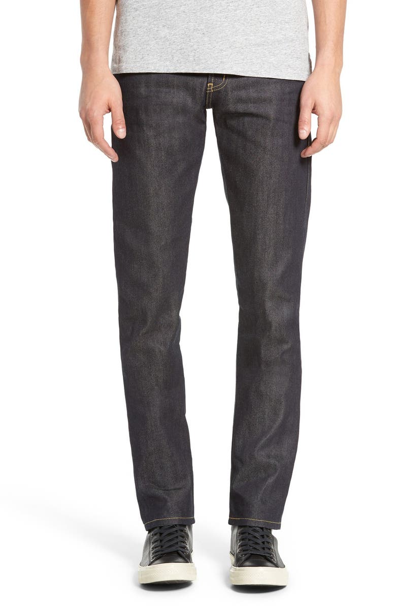 Naked & Famous Denim Super Skinny Guy Raw Skinny Fit Jeans, Main, color, 