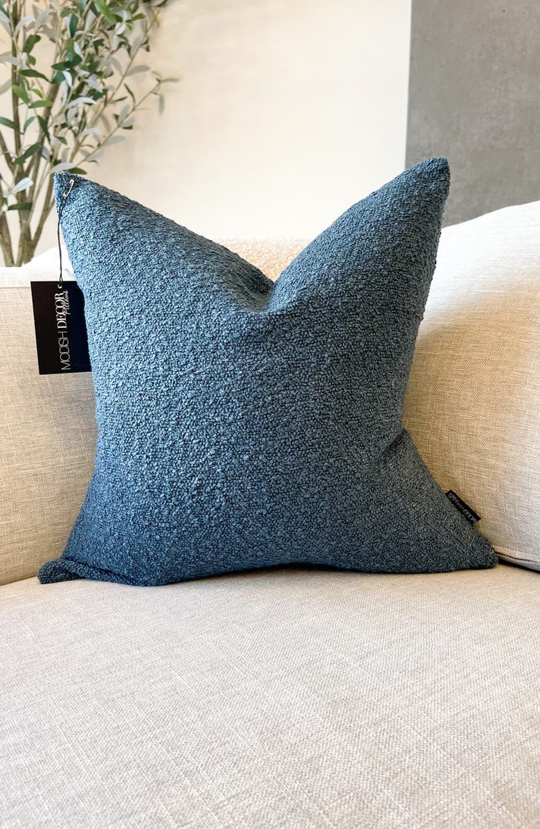 MODISH DECOR PILLOWS Bouclé Accent Pillow Cover, Alternate, color, Blue Tones