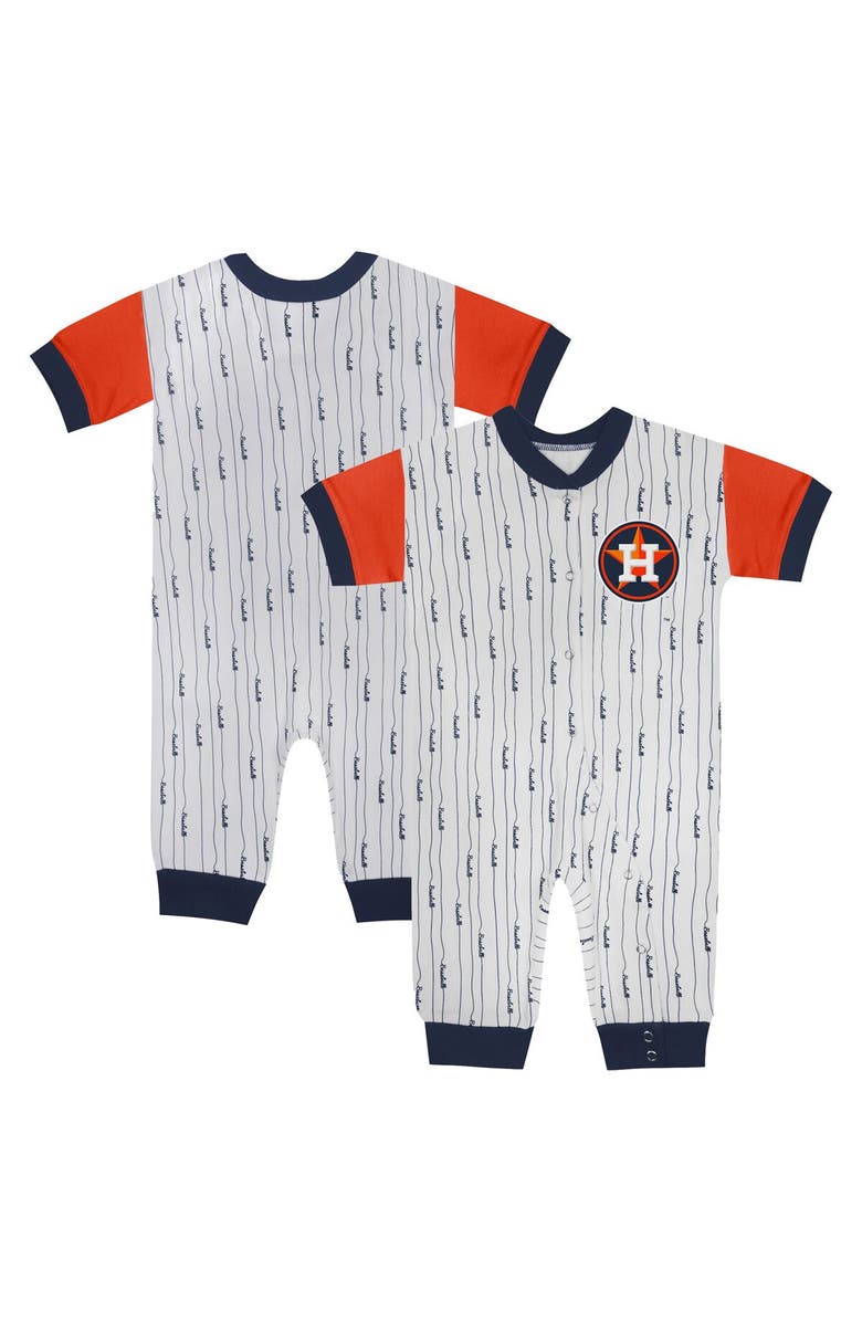 Outerstuff Infant Fanatics Branded White Houston Astros Logo Best Series Full-Snap Jumper, Alternate, color, White