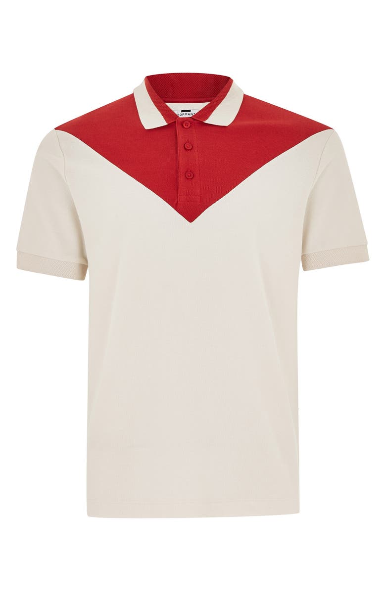 Topman Chevron Polo, Alternate, color,